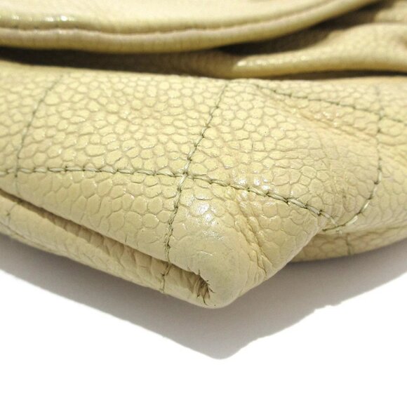 Auth CHANEL Half Moon Beige Calfskin Other Style Wallet Gold hardware - Picture 7 of 12